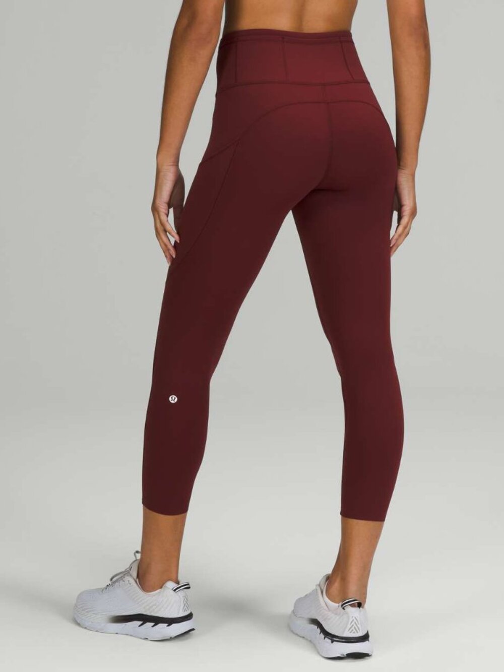 Lululemon Fast and Free High-Rise Crop 23" Red Merlot size 6 NWOT
